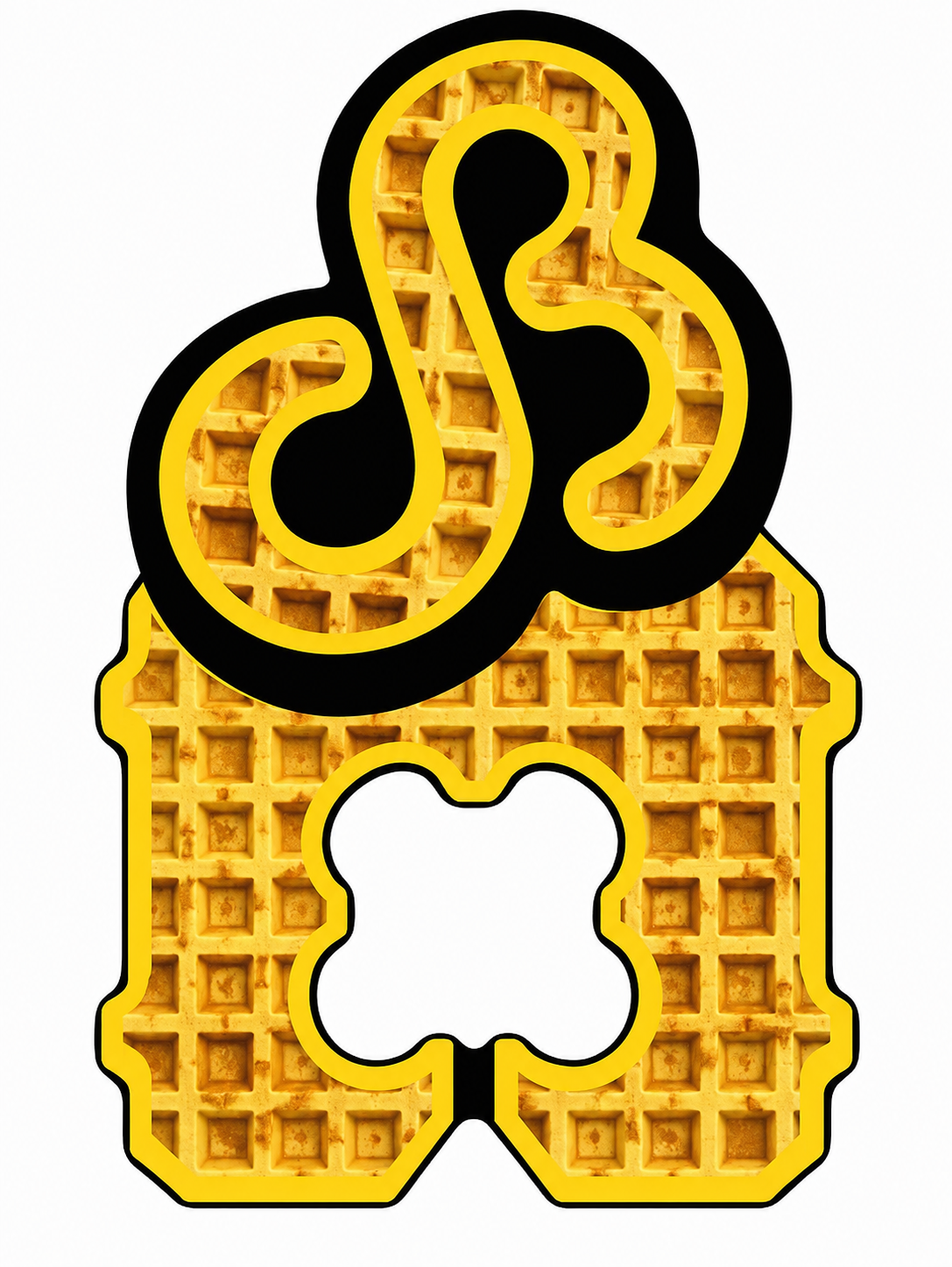 Waffle DB Bread Tag Enamel Hatpin (PREORDER)