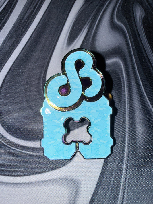 Puddled Visions X Ice Cold Freshies DB Bread Tag Enamel Hatpin