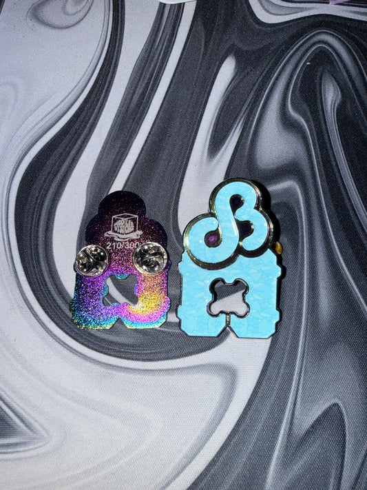 Puddled Visions X Ice Cold Freshies DB Bread Tag Enamel Hatpin