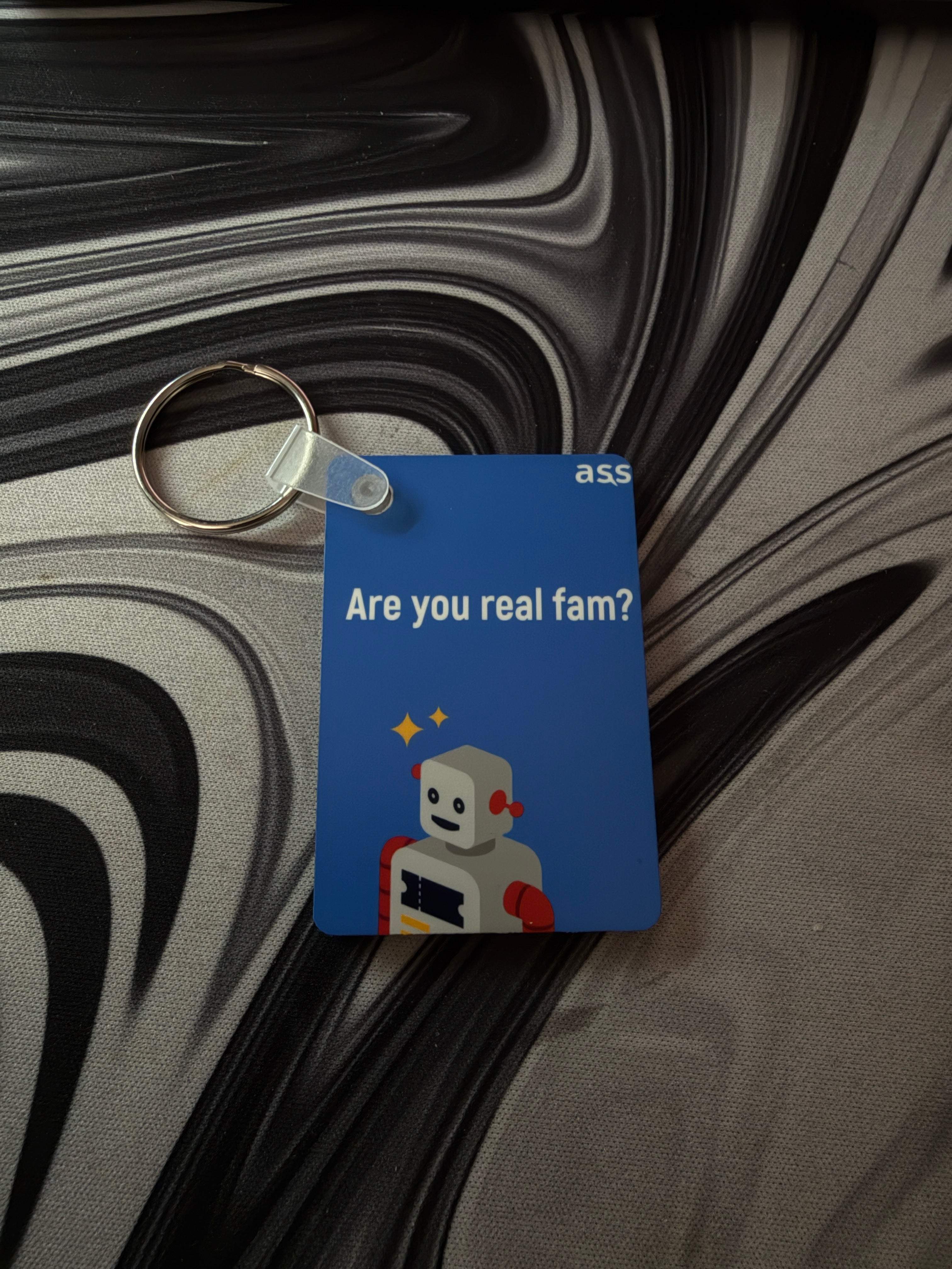 Are You Real Fam? Keychain