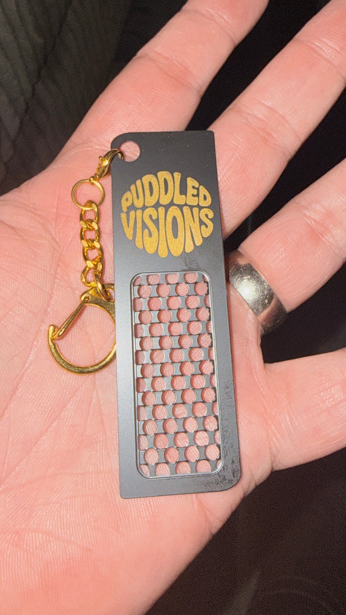 Stainless Steel grinder card keychain
