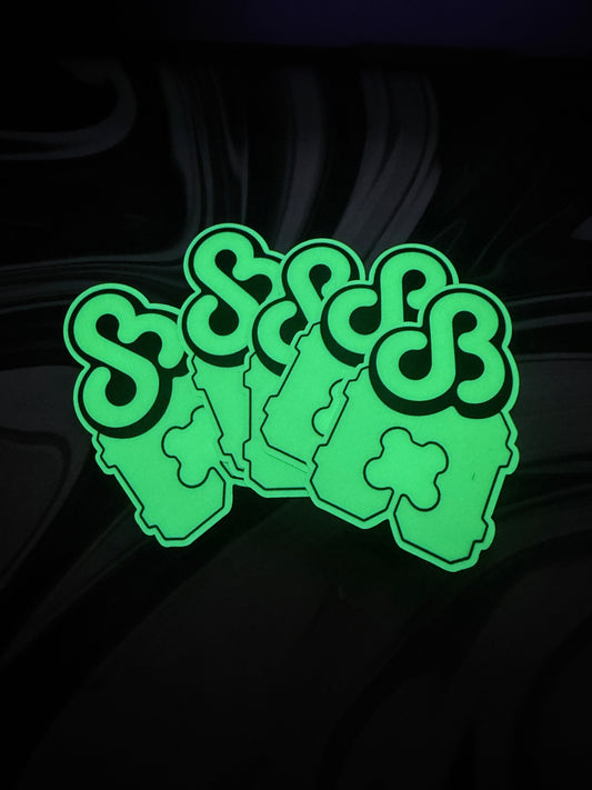 Glow in the Dark DB Bread Tag stickers (5 pack)